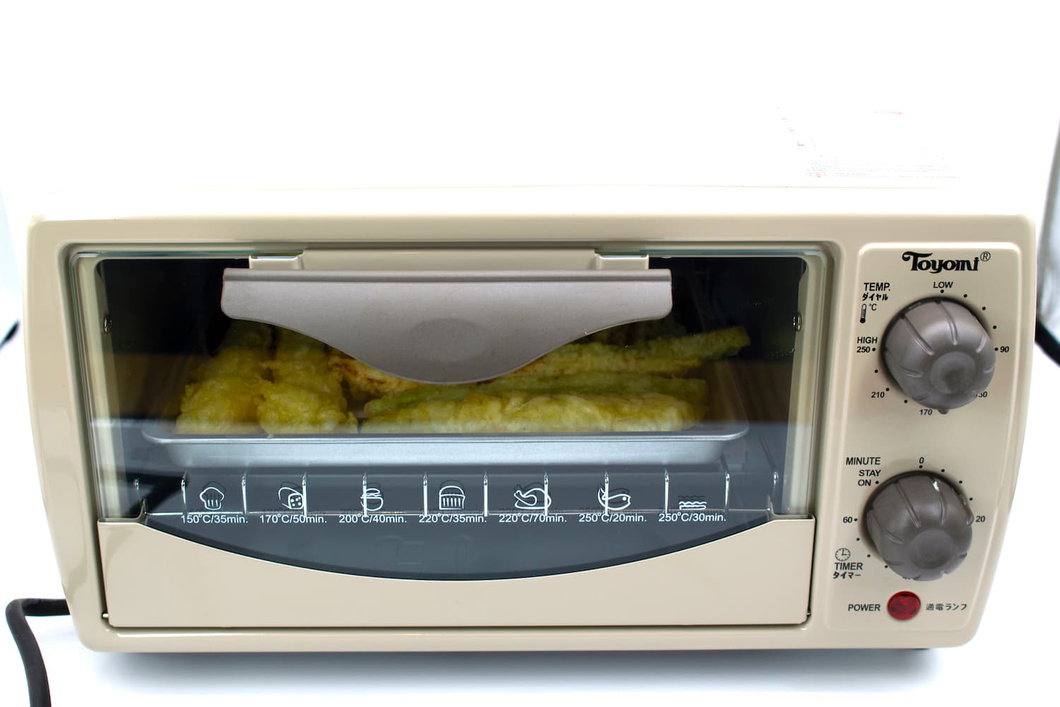 Step 2. Place tray in the toaster oven and reheat till crispy